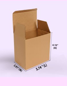 Tuck Brown Box (3 Ply) 3.74x2.91x4.13 Inch