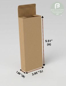 Tuck Brown Box (3 Ply) 2.95x1.89x5.51 Inch