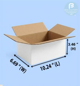 RSC White Box (3 Ply) 10.24x6.69x 3.46 Inch