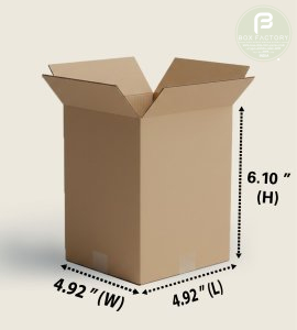 RSC Brown Box (3 Ply) 4.92x4.92x6.10 Inch