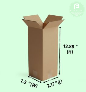 RSC Brown Box (3 Ply) 2.17 x 1.5 x 13.86 Inch