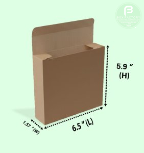 Tuck & Tuck Brown Box (3 Ply) 6.5 x 1.57 x 5.9 Inch
