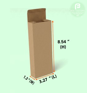 Tuck & Tuck Brown Box (3 Ply) 3.27 x 1.3 x 8.54 Inch