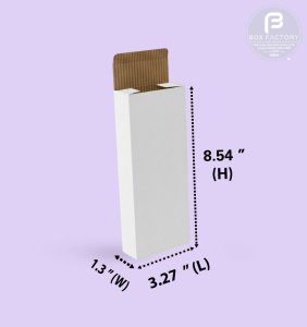 Tuck & Tuck White Box (3 Ply) 3.27 x 1.3 x 8.54 Inch