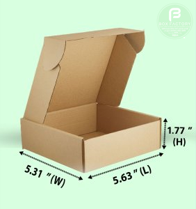 Mailer Brown Box (3 Ply) 5.63 x5.31x 1.77 Inch