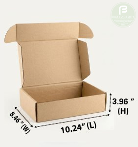 Mailer Brown Box (3 Ply) 10.24.x8.46x3.96 Inch