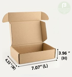 Mailer Brown Box (3 Ply) 7.07x4.33x3.96 Inch