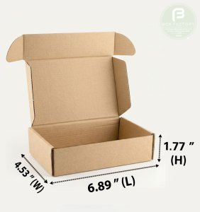Mailer Brown Box (3 Ply) 6.89x4.53x1.77 Inch
