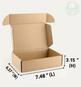 Mailer Brown Box (3 Ply) 7.48x6.57x3.15 Inch