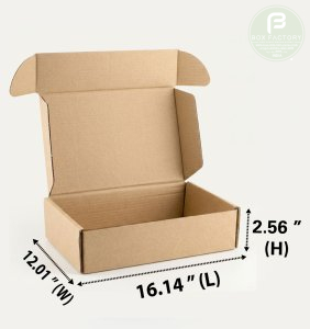 Mailer Brown Box (3 Ply) 16.14x12.01x2.56 Inch