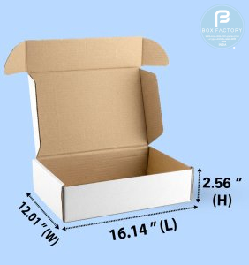 Mailer White Box (3 Ply) 16.14x12.01x2.56 Inch