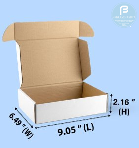 Mailer White Box (3 Ply) 9.05x6.49x2.16 Inch