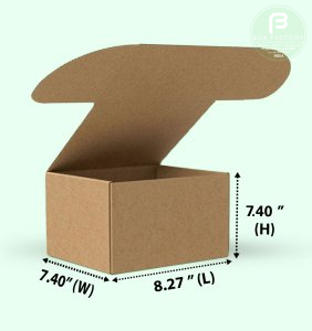 Mailer Brown Box (3 Ply) 8.27x7.40x7.40 Inch