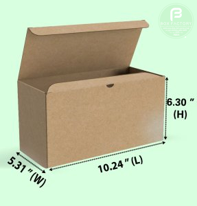 Shipping Brown Box (3 Ply) 10.24x5.31x6.30 Inch